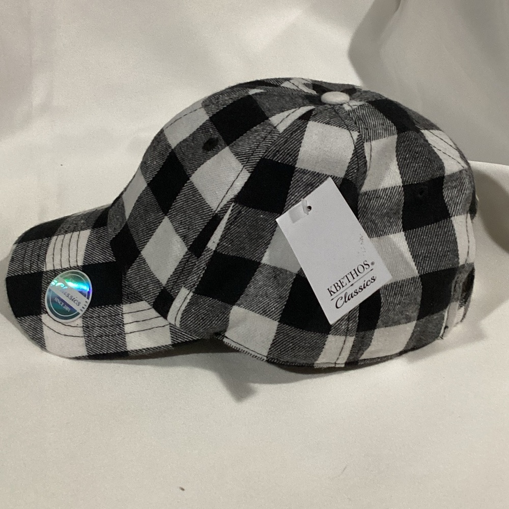 KBETHOS Monochrome Plaid Cap - Picture 5 of 6